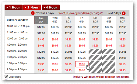 las vegas grocery delivery 2 hour window